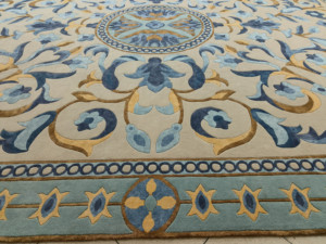 Tapis de salon moderne pour hôtel 5 étoiles, fait main en laine et soie, rembourré, résistant aux taches, grand tapis de prière de golf - Product Image 3