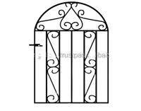 Arco de jardín de metal galvanizado, diseño personalizado, alta calidad, hecho a mano, fabricante de puerta de la India