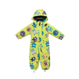 Kids Heated <b>Waterproof</b> Snowsuit Hooded Printed Jumpsuit Unisex Infants <b>Toddlers</b> Zipper Closure Sublimation Design High Quality - Product Image 1