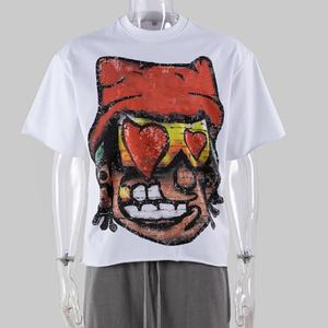 เสื้อยืดผู้ชายลายพิมพ์ คอตตอน 100% สไตล์ลำลอง สตรีทแวร์ แขนสั้น คอกลม ระบายอากาศ แห้งเร็ว ทรงหลวม - Product Image 1