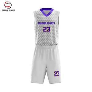 Conjuntos de Uniformes de Baloncesto Ligeros con Estampado, Ajuste Cómodo, Tallas Personalizadas, Secado Rápido, Transpirables, MOQ Bajo, Colores Personalizados - Product Image 2