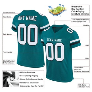 Maillot de football américain à prix avantageux, dernier design, sublimation, shorts pour enfants, OEM personnalisé, logo en spandex, âge - Product Image 5