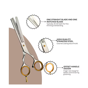 Pet Grooming <b>Scissors</b> Set <b>Dog</b> Hair Cutting Tools With Case Professional <b>Dog</b> Grooming <b>Scissors</b> With Comfortable Grip Handle - Product Image 2
