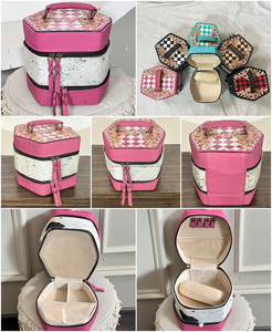 Organisateur de bijoux de style western vintage, dernier cri, en cuir de vache véritable, fait main, élégant, parfait pour les femmes - Product Image 3