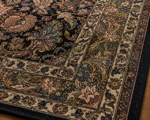 Tappeto Persiano Annodato a Mano in Lana e Seta, Motivo a Medaglione, Rettangolare, per Arredamento Soggiorno, Origine <span class=keywords><strong>Iran</strong></span>, Pelo Medio - Product Image 3