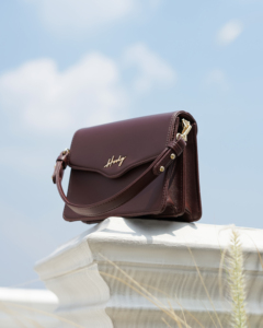 Luxury Fashion Lady Authentic Satin Lined Premium Synthetic Leather Solid Pattern Mona <b>Shoulder</b> Bag Unique Braided <b>Strap</b> Detail - Product Image 2
