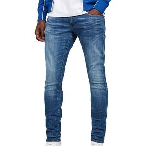 Jeans d'été pour hommes, coupe droite, slim, décontractés, pantalons pour hommes, mode, confortables, en denim extensible - Product Image 1