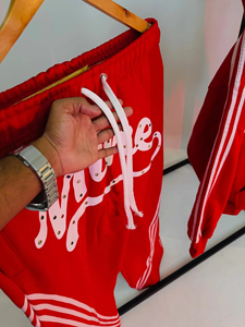 Pantalon de survêtement d'hiver en molleton épais 100% coton, respirant, avec broderie losanges superposées, cordon de serrage, style streetwear, couleur unie, pour la maternité - Product Image 6