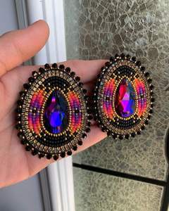 Pendientes de Perlas de Imitación con Cuentas Hechas a Mano, Elegantes y Novedosos, Color Rosa, Diseño de Mariposa, para Mujer, Venta al por Mayor - Product Image 3