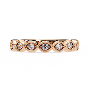 AMBER JEWELS Bague de fiançailles romantique unisexe classique en moissanite ronde sertie de griffes, plaquée rhodium, en argent 925 - Product Image 2
