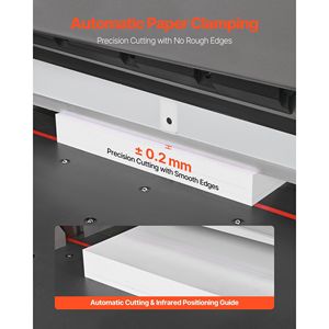 Taglierina Elettrica per Carta di Grandi Dimensioni, Larghezza di Taglio 26 Pollici, Spessore di Taglio 3,94 Pollici, Taglierina Idraulica in Metallo - Product Image 4