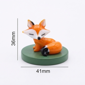 Venta al por Mayor de Adornos de Vidrio Soplado a Mano, Estilo Nuevo y Creativo, Zorro de Vidrio Pulido para Decoración del Hogar y Oficina, Navidad, Pascua - Product Image 3