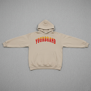 High Quality 580gsm <b>Thick</b> <b>Fleece</b> Pullover 2 Tone Men's Hoodies 100% Cotton Oversized Boxy Fit Custom Embroidered Plain Hoodies - Product Image 4