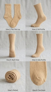 Men <b>Socks</b> Casual Comfortable <b>Soft</b> Fabric Breathable Lightweight Stretch Design Daily Wear All Season Use - Product Image 3