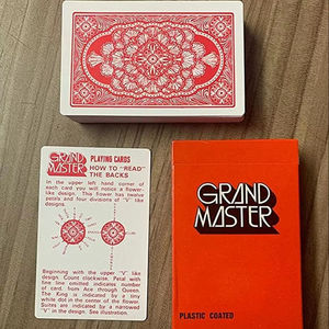 Cartas de Juego Marcadas Magic Trick Grand Master SPY Rojas para Mentalismo: Baraja para Identificar Cartas de Cara Baja - Product Image 1