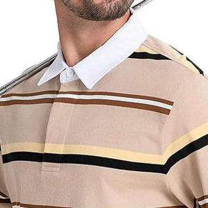 Camisetas Polo de Rugby con Cuello a Rayas Blancas Transpirables al por Mayor 2025, Jersey de Manga Larga para Hombre, Camisetas Polo de la Mejor Calidad en Varios Colores - Product Image 3