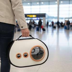 Borsa Trasportino Multifunzionale per Animali Domestici, Design a Capsula Spaziale con Funzioni di Zaino e Tracolla - Product Image 2