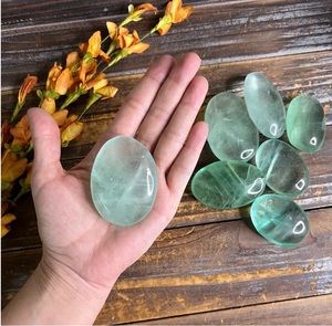 Piedra de Palma Ovalada de Fluorita Verde Natural Chakralume, Cristal Pulido para Sanación, Reiki, Meditación, Decoración Energética, Venta al Por Mayor - Product Image 6