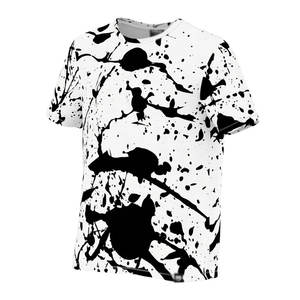 เสื้อยืดโพลีเอสเตอร์ถักพิมพ์ลายซับลิเมชั่นคุณภาพสูงสำหรับผู้ชาย ระบายอากาศได้ดี แขนสั้น เหมาะสำหรับกิจกรรมกลางแจ้ง ขายดี - Product Image 3