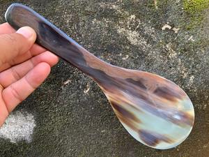 Ensemble cuillère, fourchette et couteau en corne de buffle faits à la main, ustensiles de cuisine et articles de décoration intérieure en corne naturelle - Product Image 2