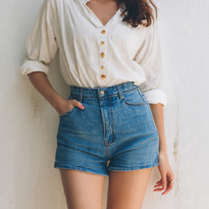 Women Denim <b>Jeans</b> Shorts <b>Button</b> Waist Denim <b>Jeans</b> Shorts Fashion Casual Lightweight Denim <b>Jeans</b> Shorts Women's - Product Image 3