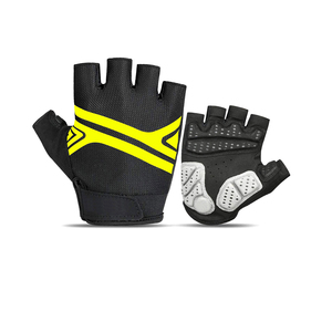Gants de cyclisme unisexes personnalisables avec logo, demi-doigts, en polyester respirant, antidérapants, antichocs, pour vélo de route, vente en gros - Product Image 3
