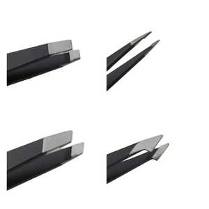 Pinzas para Cejas de Calidad Premium, Marca Privada, Acero Inoxidable Sólido, Punta Puntiaguda, Ligeras, Diseño Inclinado en Varios Tonos - Product Image 4