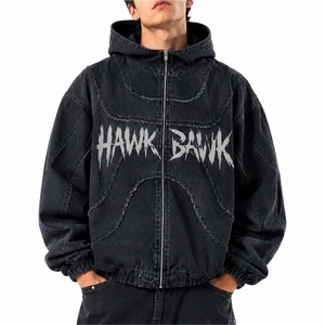 Sweat à capuche vintage délavé pour homme – Qualité supérieure, coupe oversize, style streetwear, effet délavé à l'acide, lourd et décontracté - Product Image 1