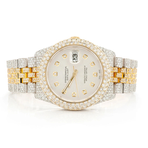 Montre Moissanite Iced Out Diamant VVS Hip Hop Tendance Acier Inoxydable Premium Quartz Bracelet 20mm Cadran en Verre - Product Image 1