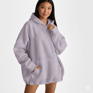 Sudadera con Capucha Oversize de Forro Polar Cálido para Mujer, Suave y Cómoda, Estilo Casual y Urbano de Moda - Product Image 1