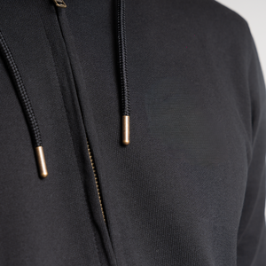 Zipper up <b>black</b> color hoodie for men Cozy & comfy Winter Wear Hoodie best Quality <b>Fleece</b> Fabric with two Side Pocket Breathable - Product Image 1