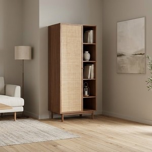 Khan Eco-Friendly Freestanding Modern Wooden Cupboard Clean-Line Design Natural Finish Wardrobe Storage Cabinet for Bedroom - Product Image 4