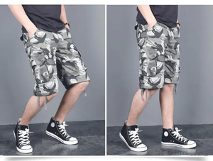 Shorts Cargo Homme Personnalisés en Toile 100% Solide, Coupe Décontractée, Coupe-Vent, Taille Haute avec Cordon de Serrage, Fabrication Pakistanaise, Vente Chaude, OEM - Product Image 3