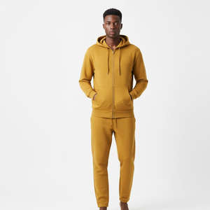 Ensemble de survêtement sportif pour homme, printemps automne, décontracté, 2 pièces, sweat-shirt à fermeture éclair et pantalon de survêtement, ensemble de survêtement de marque - Product Image 1