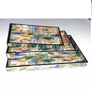 Bandeja de Servicio para Almacenamiento de Alimentos, Fabricada con la Mejor Calidad, Duradera, 100% MDF, Acabado Lacado Impreso Personalizado, Ecológica, de Grado Alimenticio - Product Image 1