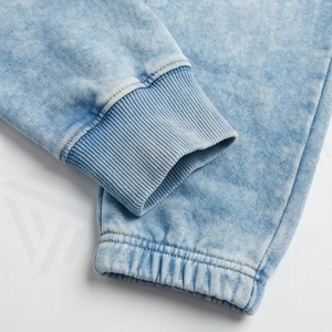 Lightweight Acid Wash <b>Tracksuit</b> Comfortable <b>Plain</b> Unique Design For Men Gym Workout Athletic Premium Jogger Suit Apparel - Product Image 6