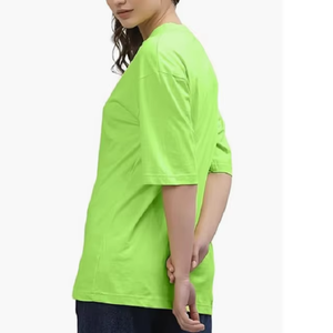 T-shirt grande taille pour femme, mode décontractée, impression personnalisée sur tissu jersey, vente en gros - Product Image 4