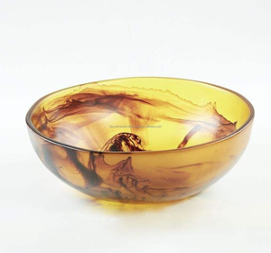 Elegant <b>Resin</b> Bowl for Serving Premium Quality Dining Tableware Handmade <b>Resin</b> Salad Bowl - Product Image 3
