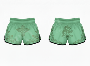 Shorts de Muay Thai personnalisés avec logo imprimé ou brodé, design sur mesure, pour la gym, le karaté, le judo, en polyester satiné - Product Image 3