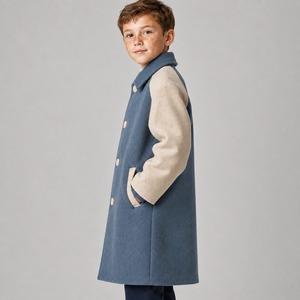 <b>Kids</b> Woolen <b>Coat</b> Comfortable Cold Weather Outerwear for <b>Winter</b> Season Customized Design High Quality Custom Brand OEM Service - Product Image 6