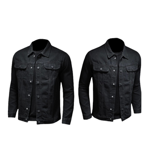 Veste en jean personnalisée pour hommes, dernier design, jean de haute qualité à prix de gros, vestes en jean pour hommes, service OEM - Product Image 3