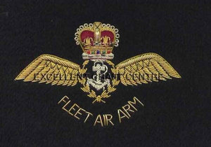 FLEET AIR ARM High Quality Lace Embroidered Patch <b>Sew</b>-On Fabric Badge Circular Luxury Design for Garment - Product Image 6