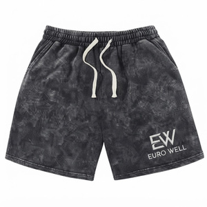 Bulk Custom Vintage Washed Fleece <b>Shorts</b> <b>Men</b> Plain Oversized Heavyweight <b>Sweat</b> <b>Shorts</b> OEM Factory Manufacturer Made <b>Shorts</b> - Product Image 1