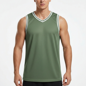 Maillot de basket-ball 100% polyester personnalisé respirant et à séchage rapide - Product Image 1