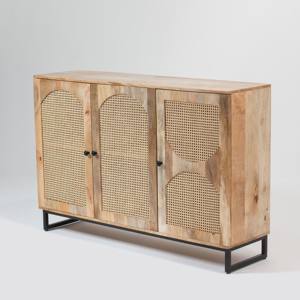 Aparador de Madera de Ratán Vandana Pebble Lunaris para Interiores y Exteriores Modernos y Elegantes - Product Image 1