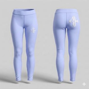 Leggings de Mujer de Alta Calidad, Diseño Personalizado, Estilo Casual, Material Spandex/Nylon, Estampado Técnico, por RIVIAN ATLANTIC - Product Image 4