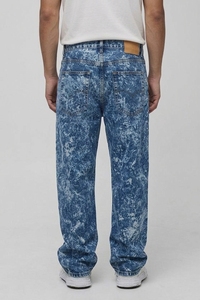 Straight-leg Loose Fit for Wash Denim <b>Jeans</b> Solid Mid Waist Cotton Woven Lightweight Autumn <b>Winter</b> Summer - Product Image 3
