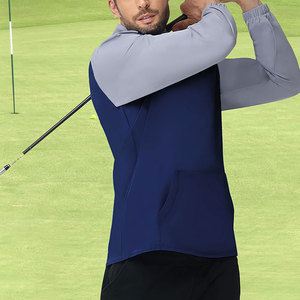 <b>Mens</b> Quarter Zippered Sports <b>Jacket</b> Long Sleeve High Performance Sports Training Lightweight Gym <b>Running</b> Fitness Wear Low Price - Product Image 4