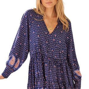 Vestido Mini con Estampado Floral para Mujer, Estilo Vacacional - Product Image 4