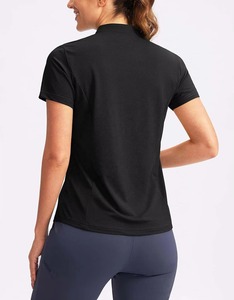 Polo de golf OEM à manches courtes pour femmes, chemises de tennis vierges personnalisables pour femmes, hauts respirants à col pour femmes, vente en gros, direct usine - Product Image 5